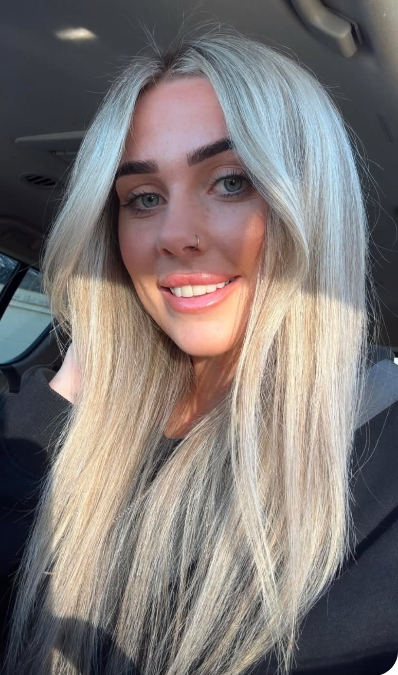 Hair extension result featured on the S Luxury Locks website